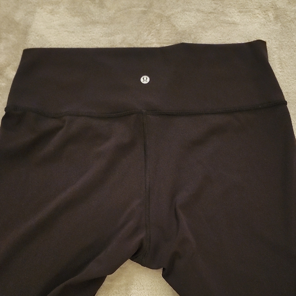 lululemon athletica Black Leggings with Wide Waistband and Stretchy Fit